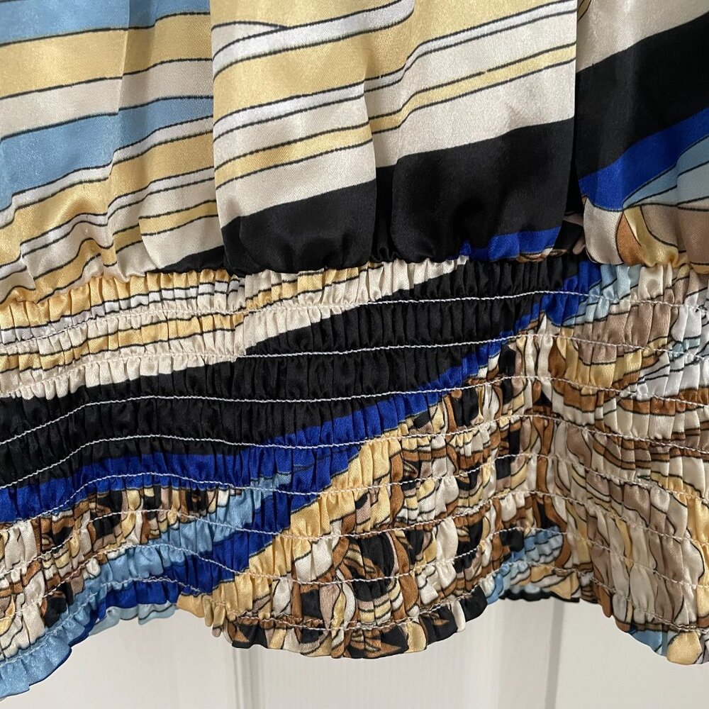 Cache halter top, multicolor abstract print, size S - Picture 5 of 9